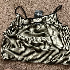 Plus size gingham cutout 3XL